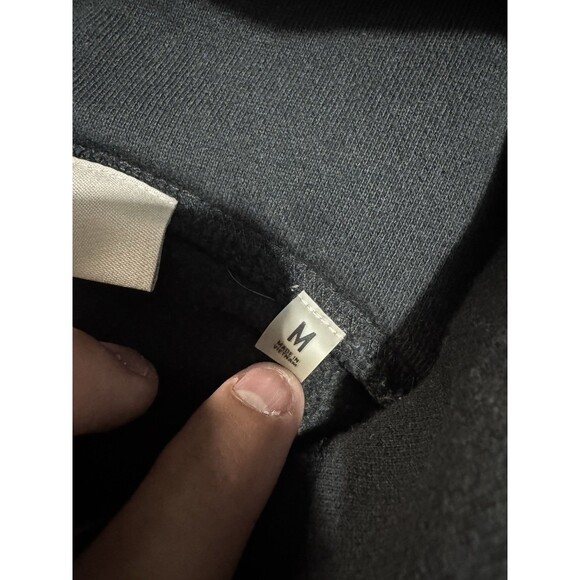 Fear of God Essentials Stretch Limo Black Pullover Hoodie Size Medium - Picture 10 of 11